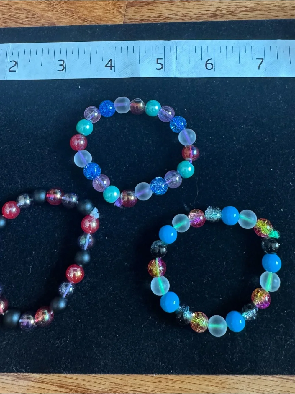 Kids Multi-Color Beaded Stretch Bracelet - Fun Color Mix